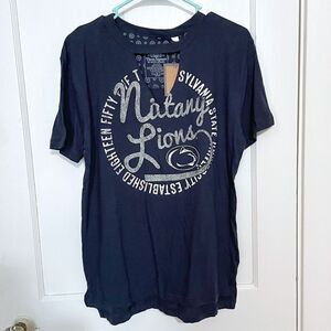 Penn State Nittany Lions Woman’s Top Three Square by Royce Apparel V Neck Medium